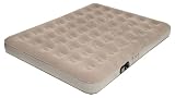 Pure Comfort Full Low Profile Suede Air Bed with Built in Pump (Tan, Full)