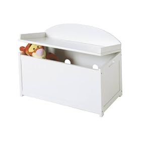 Lipper International 598W Toy Chest, White by Lipper