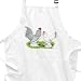 D'Uccle Self Blue Rooster & Hen Chicken BBQ Apron