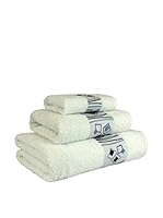 Flor De Algodón Juego De Toallas Vibration (Blanco)