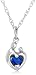 Sterling Silver Mother & Child September Birthstone Pendant by Janel Russell, 18"