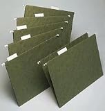 Made in USA UNV14113 1/3cut Ltr 25/bx Green Hang Folders