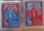 2 Deck Bicycle Clear Spades Red On Blue Spade & Blue on Red Spade Reverse