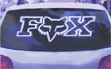 FOX, Giant car or truck sticker, WHITE VINYL Sticker/Decal (3 FOOT STICKER)
