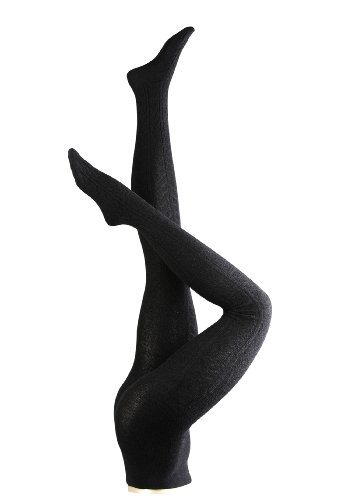 Falke Strig Cable TI 48449 Damen Strumpfhosen/ Strickstrumpfhosen, Gr. 40-42, grau (anthra Preisvergleich