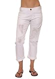 Women's Current Elliott The Boyfriend Jean in White Denim Destroy