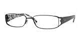 RAY BAN 6157 RB6157 2509 SHINY BLACK METAL SEMI RIMLESS FRAME EYEGLASSES GLASSES EYEWEAR, 51mm-16mm