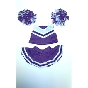 Purple Cheerleader Outfit fits Webkinz, Shining Star and 8