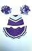 Purple Cheerleader Outfit fits Webkinz, Shining Star and 8" - 10" Make Your Own Stuffed Animals