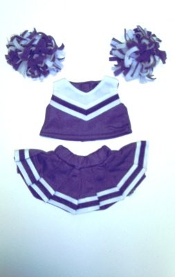 31ZweDk1YzL Purple Cheerleader Outfit fits Webkinz, Shining Star and 8   10 Make Your Own Stuffed Animals