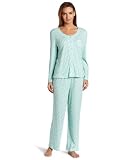 White Orchid Womens Long Sleeve Cardigan Pajama Set, Blue Ditsy, Small 31ZwiGyqvGL. SL160 White Orchid Womens Long Sleeve Cardigan Pajama Set, Blue Ditsy, Small