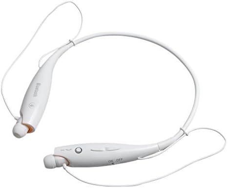 MagicShield HV-800 Wireless Bluetooth Music Stereo Universal Headset Headphone Vibration Neckband Style for iPhone Samsung Cell Phone iPad -White