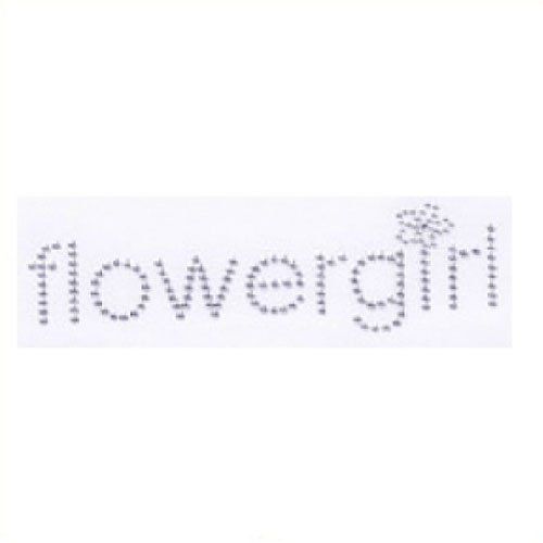 Flowergirl Sparkle Iron On Decal