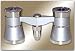 Opera Glasses Othello Elegant and Modern with Red Light Platinum