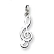 Sterling Silver Music Note Charm