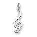 Sterling Silver Music Note Charm