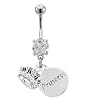 CROWN AND PRINCESS BELLY RING