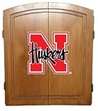 Nebraska Cornhuskers Dart Board Cabinet