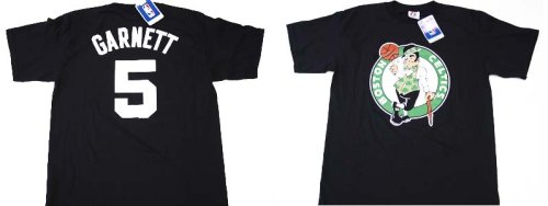 Kevin Garnett Boston Celtics #5 Black Name And Number Jersey T-Shirt