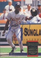 Cliff Floyd, Montreal Expos, 1994 Donruss Rated Rookie Autographed Card
