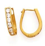 CZ EARRINGS IN 14K YELLOW GOLD CZ/1.20CTW