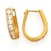 CZ EARRINGS IN 14K YELLOW GOLD CZ/1.20CTW