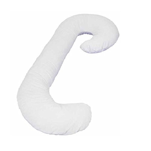 Cheer Collection Hypoalergenic Premium Total Body J Shaped Pillow with