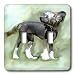 Dogs Chinese Crested Hairless - Chinese Crested - Light Switch Covers - double toggle...