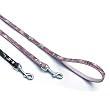"The Wild Thing" 70 Swarovski crystals jewelled Python Print Leather Dog Leash - Black / Large "The Wild Thing" 70 Swarovski crystals jewelled Python Print Leather Dog Leash - Black / Large