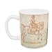 A lady riding side-saddle turns to look at a.. - Mug - Standard Size
