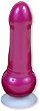 Doc Johnson Vac-u-lock Fuchsia Fusion Dong With Clear Frosted Suction Cup Plug