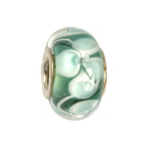 IMPPAC green and white Murano Style