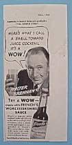 1944 Walter Brennan Frenchs Worcestershire Print Ad (3041)