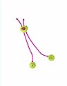 Kipiis Bib Clip in Magenta and Lime