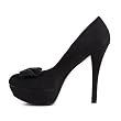 Damen Schuhe, PUMPS, HIGH HEELS PLATEAU, P7485, Synthetik in hochwertiger Leder Optik