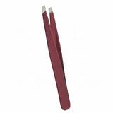 Satin Edge Fine Slant Tip Tweezer Red (Pack of 2)