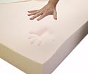 Queen Size 4 Inch Thick, 5 pound Density Visco Elastic Memory Foam Mattress Pad Bed Topper Made in the USA
