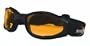 Bobster Crossfire Goggles,Black Frame/Amber Lens,one size