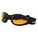 Bobster Crossfire Goggles,Black Frame/Amber Lens,one size