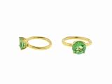 Afghan Green Tourmaline Ring in Yellow Gold by Jane Taylor