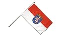 Stockflagge Deutschland Hessen - 30 x 45 cm