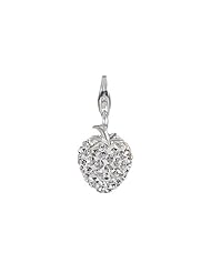 SilveRado(tm) VRB305-1 Verado Bling Flashy Strawberry White Bead / Charm