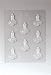 Paderno World Cuisine 8 Imprint Polypropylene 2.375 Inch Candle Chocolate Mold