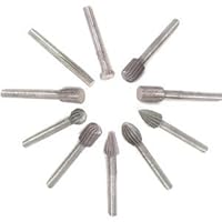 10 Tough Solid Steel Bits Wood Working Bits for Dremel