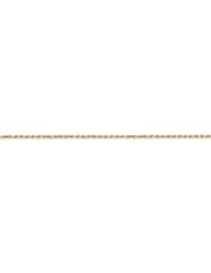10k Yellow 20in Gold 2mm Machine Made D/C Rope Necklace Chain. Metal Wt- 4.67g