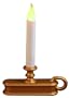 Good Tidings LED Single-Tier Christmas Window Christmas Candle with Sensor, Antique Finish, Cordless