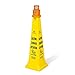 Rubbermaid FG628700YEL 36" Cone Barricade System -"Caution" Multi-Lingual, Yellow