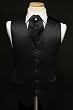 Tuxedo Vest - Solid Satin with Matching Pin Ascot