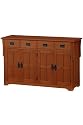 Furniture online: Craftsman 48"w Lowboy With Drawers, 48"W, DARK OAK