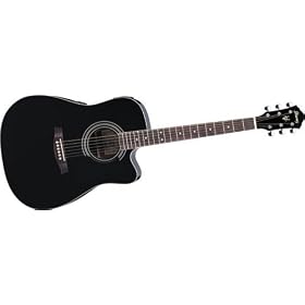 Ibanez V70CE Acoustic Electric Guitar Black Finish